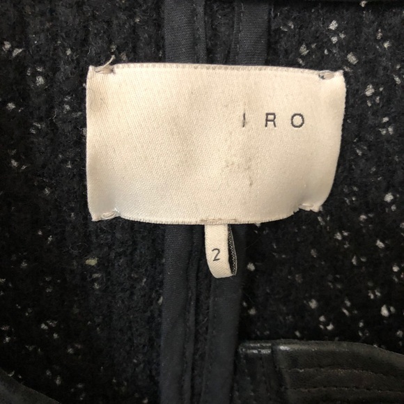 Iro leather & wool jacket - Picture 2 of 2